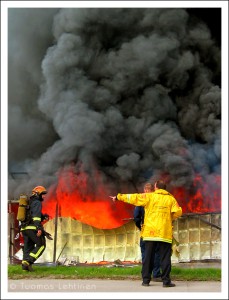 akcja ratownicza z pożaru